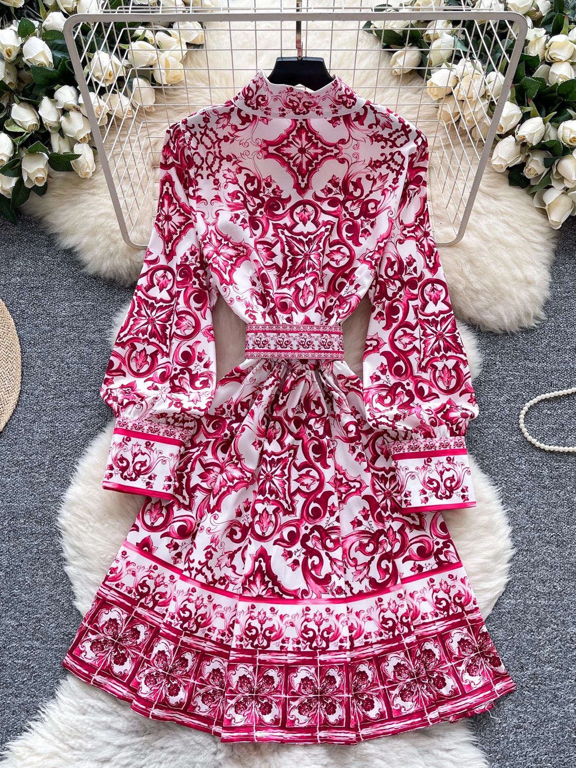 See you there print dress ED153 images